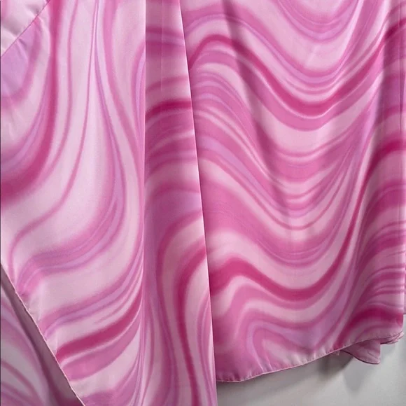 Pink Abstract Oversized Tunic - Picture 5 of 5